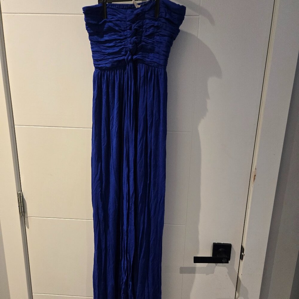 Catwalk Studios Women’s Strapless Maxi Dress | Size Small | Royal Blue